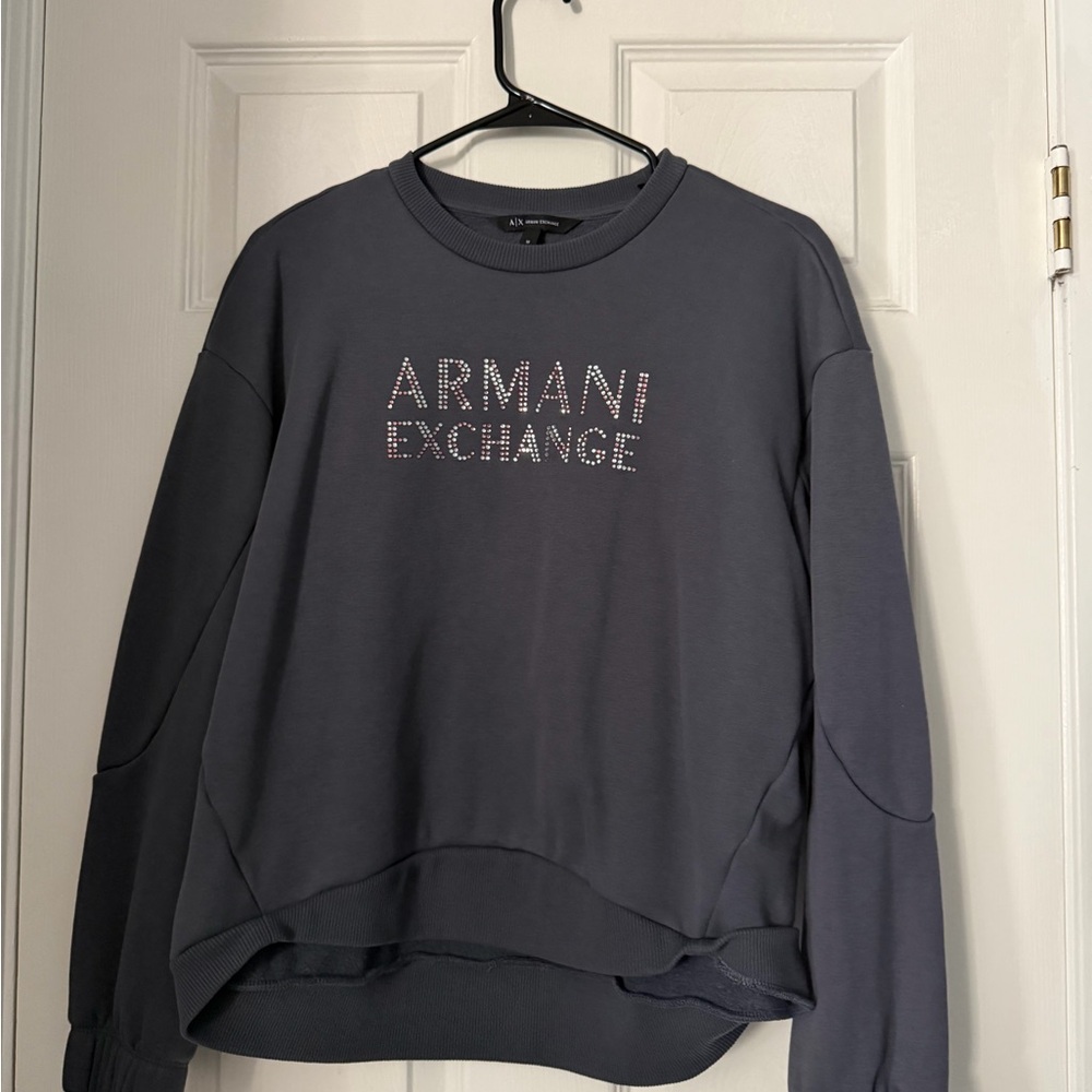 Armani Exchange Women's Charcoal Sweatshirt